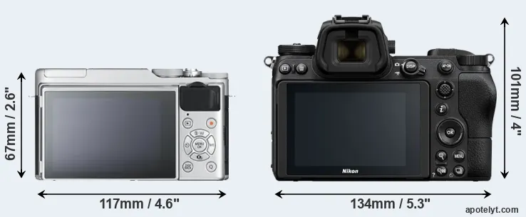 Comparison X-A10 or Z6 rear