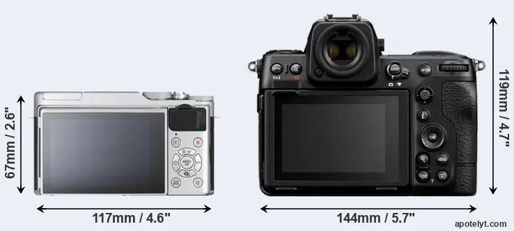 Comparison X-A10 or Z8 rear