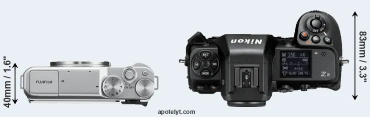 Compare X-A10 versus Z8 top
