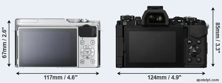 Comparison X-A10 or E-M5 II rear