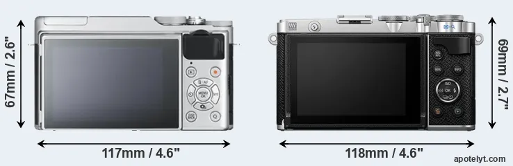 Comparison X-A10 or E-P7 rear