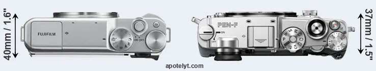 Compare X-A10 versus PEN-F top