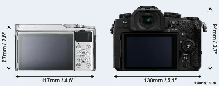 Comparison X-A10 or G95 rear