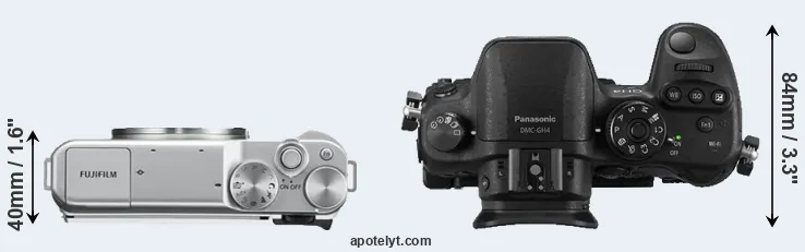 Compare X-A10 versus GH4 top
