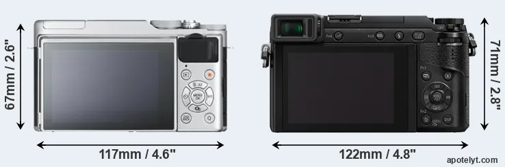 Comparison X-A10 or GX85 rear