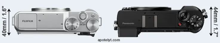 Compare X-A10 versus GX85 top