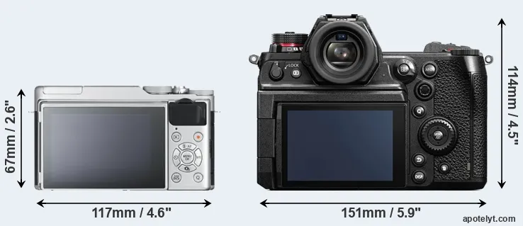 Comparison X-A10 or S1H rear
