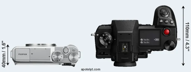 Compare X-A10 versus S1H top