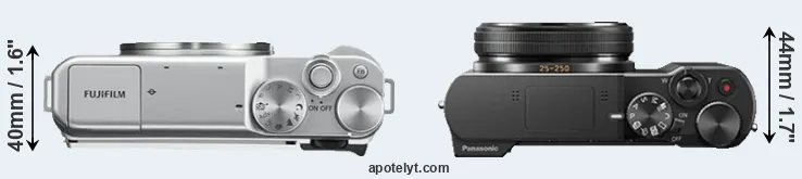 Compare X-A10 versus ZS100 top