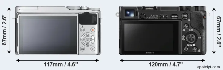 Comparison X-A10 or A6000 rear