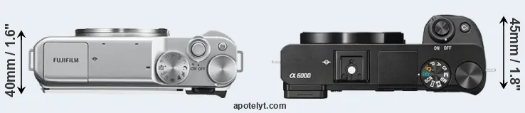 Compare X-A10 versus A6000 top