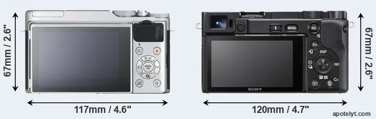 Comparison X-A10 or A6100 rear