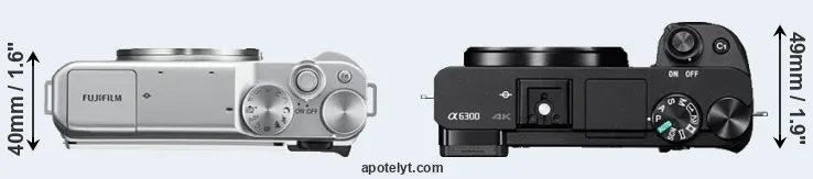 Compare X-A10 versus A6300 top