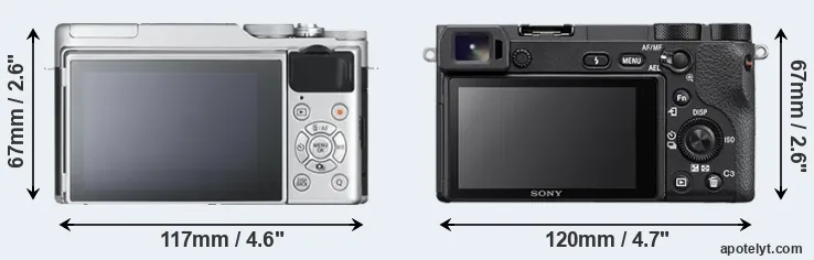 Comparison X-A10 or A6500 rear
