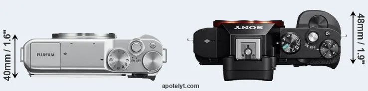 Compare X-A10 versus A7 top