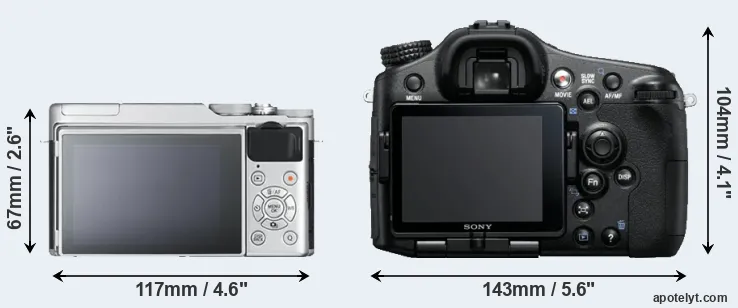 Comparison X-A10 or A77 rear