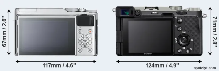 Comparison X-A10 or A7C rear