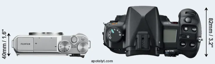Compare X-A10 versus A850 top