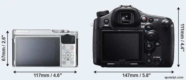 Comparison X-A10 or A99 rear