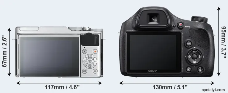 Comparison X-A10 or H400 rear