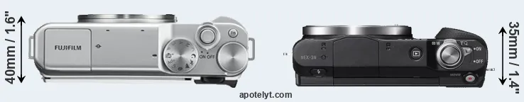 Compare X-A10 versus NEX-3N top