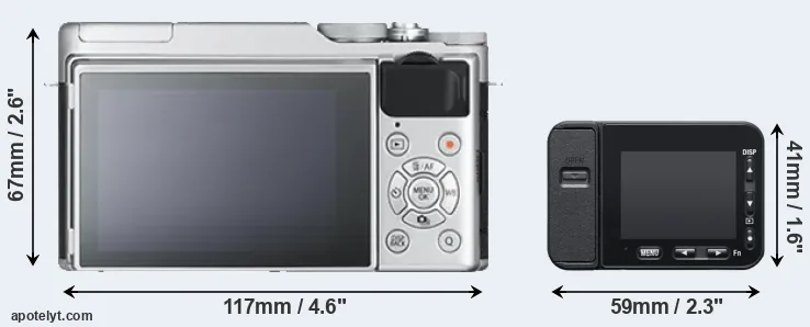 Comparison X-A10 or RX0 II rear