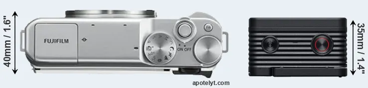 Compare X-A10 versus RX0 II top