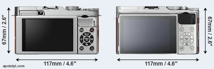 Comparison X-A2 or X-A3 rear