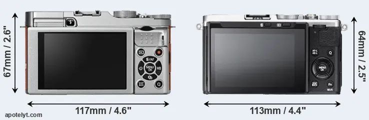 Comparison X-A2 or X70 rear