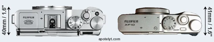 Compare X-A2 versus XF10 top