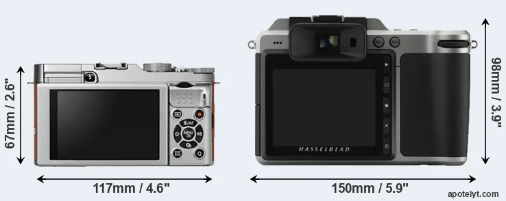 Comparison X-A2 or X1D rear