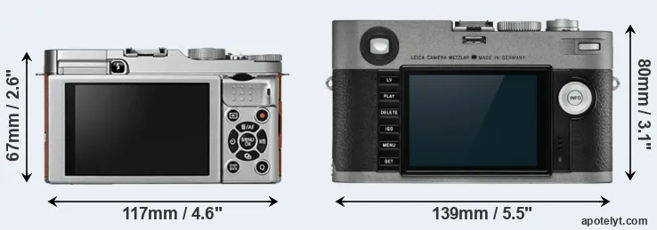 Comparison X-A2 or M-E Typ 240 rear