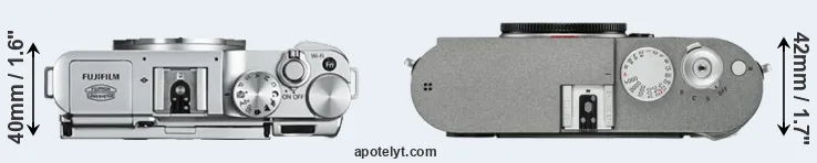 Compare X-A2 versus M-E Typ 240 top
