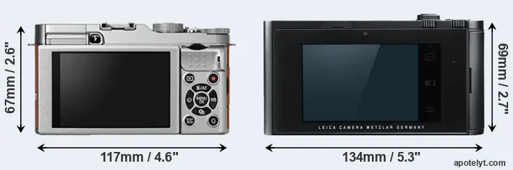 Comparison X-A2 or T Typ 701 rear