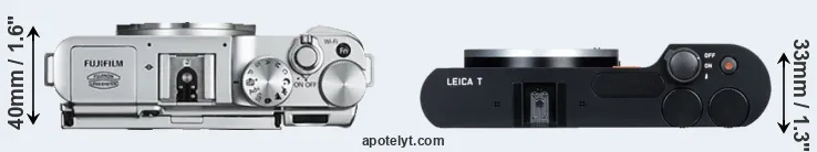 Compare X-A2 versus T Typ 701 top