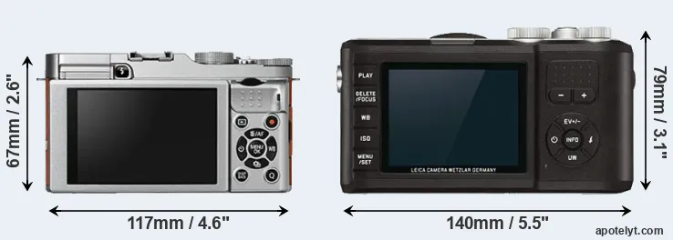 Comparison X-A2 or X-U Typ 113 rear