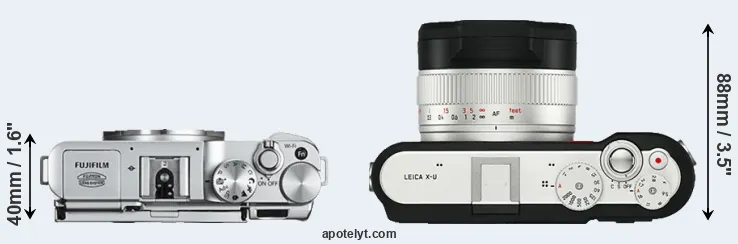 Compare X-A2 versus X-U Typ 113 top