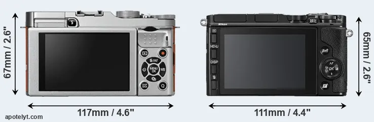 Comparison X-A2 or V3 rear