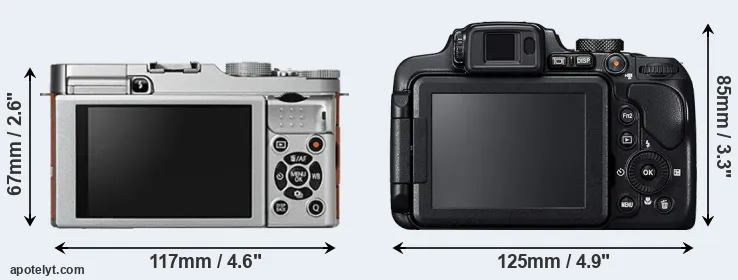 Comparison X-A2 or B700 rear