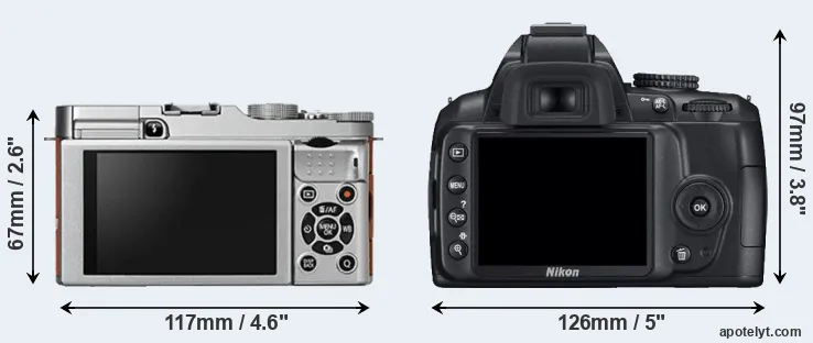 Comparison X-A2 or D3000 rear