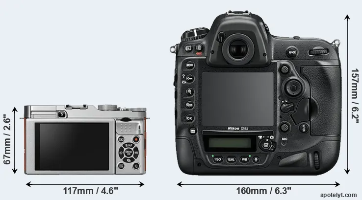 Comparison X-A2 or D4S rear