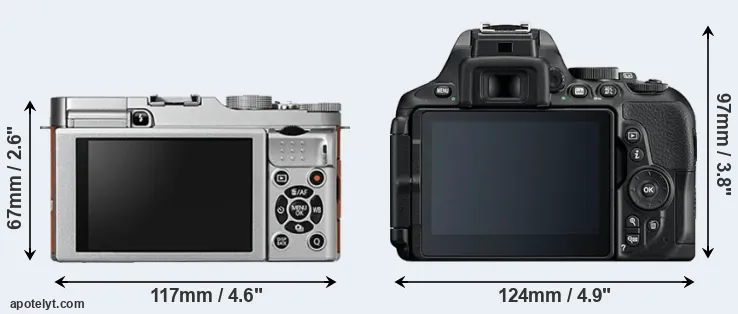 Comparison X-A2 or D5600 rear
