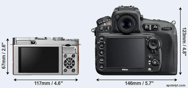 Comparison X-A2 or D810 rear