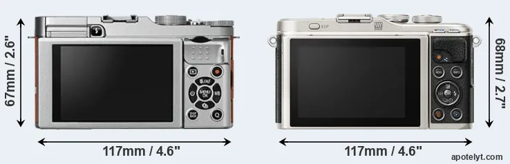 Comparison X-A2 or E-PL9 rear