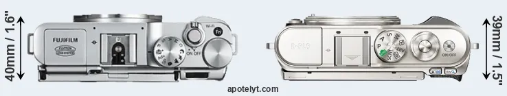 Compare X-A2 versus E-PL9 top