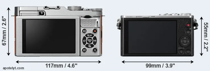 Comparison X-A2 or GM1 rear
