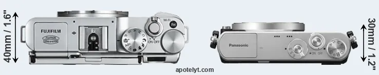 Compare X-A2 versus GM1 top