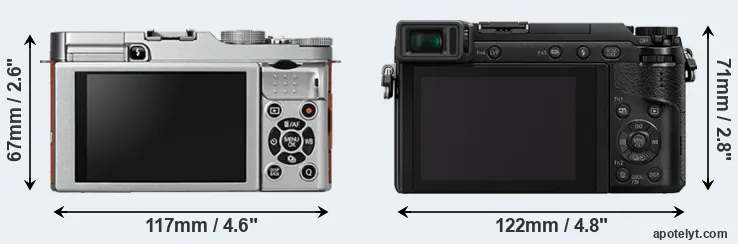 Comparison X-A2 or GX80 rear