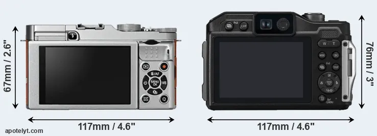 Comparison X-A2 or TS7 rear