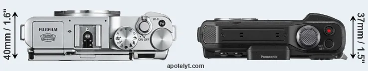 Compare X-A2 versus TS7 top